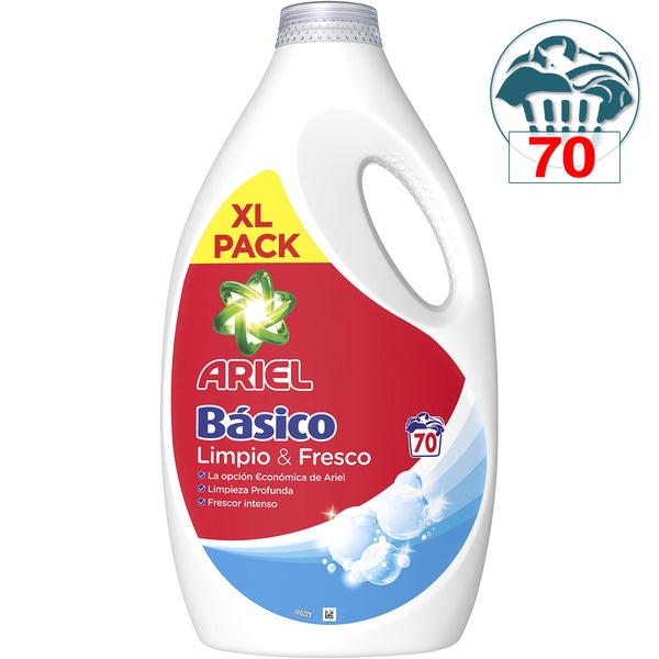 ARIEL BASICO LIMPIO-FRESCO GEL 70LAV 1