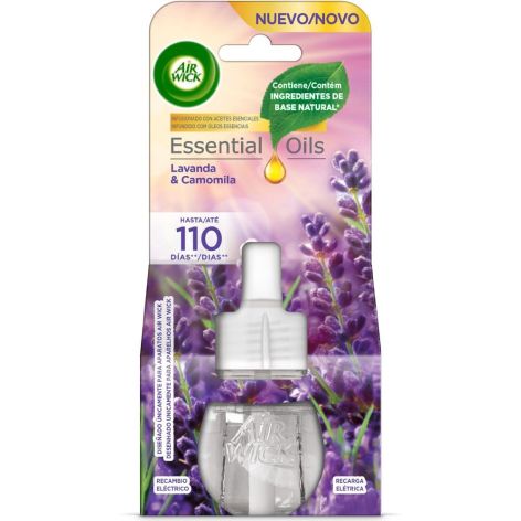 AIR WICK AMBIENTADOR ESSENTIALS OILS LAVANDA & CAMOMILA RECAMBIO 1