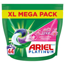 ARIEL PODS PLATINUM CON UN TOQUE DE LENOR 44 LAVADOS 1