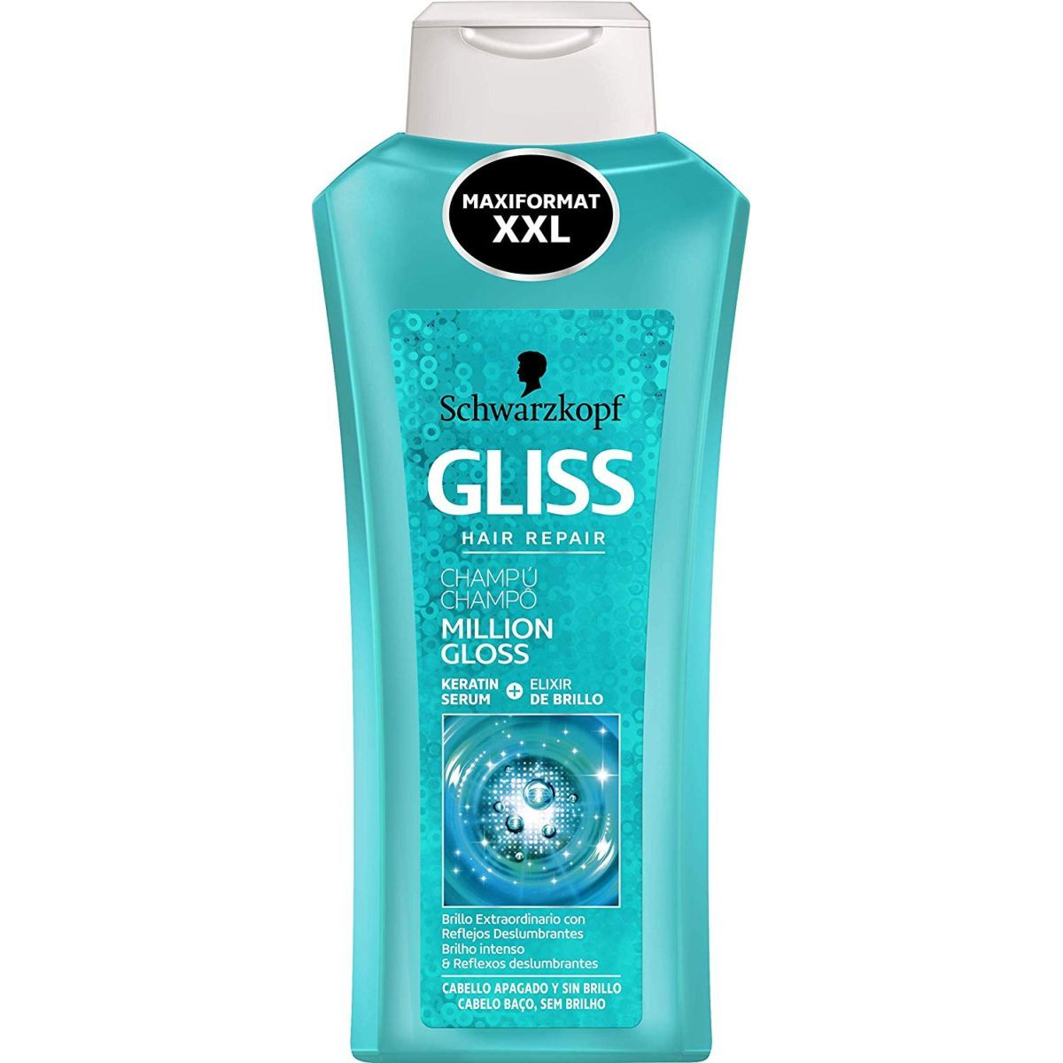 Gliss Champú Million Gloss Cabello apagado y sin brillo