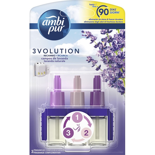 AMBIPUR 3 VOLUTION REC. LAVANDA 1