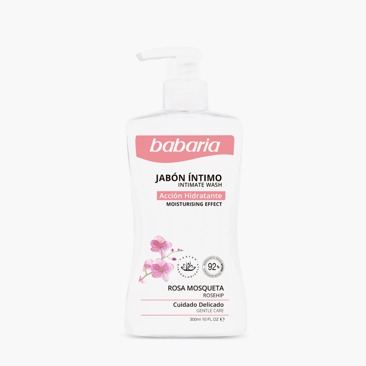 BABARIA JABÓN ÍNTIMO ROSA MOSQUETA 300ml 1