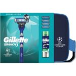 GILLETTE MACH3 CHAMPIONS LEAGUE NECESER+MAQUINA+GEL+4 RECAMBIOS 4