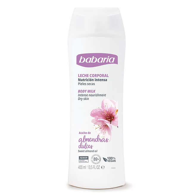 BABARIA BODY MILK ALMENDRAS 400ML 1