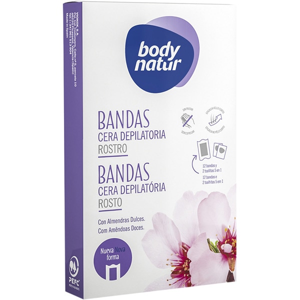 BODY NATUR BANDAS FACIAL P.NORMAL 12 UDS 1