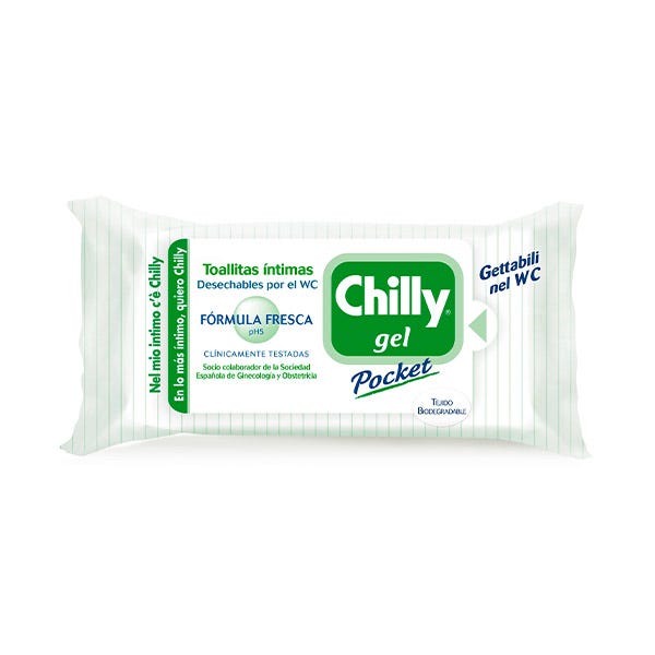 CHILLY GEL TOALLITAS INTIMAS 12 UDS 1