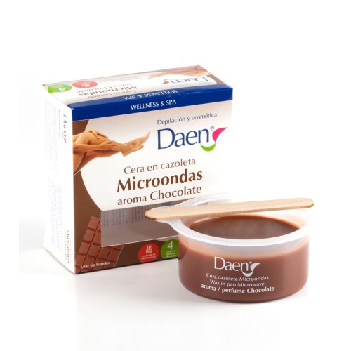 DAEN CERA DEPILATORIA CAZOLETA MICROONDAS CHOCOLATE 90 GR 1