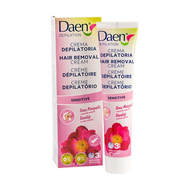 DAEN CREMA DEPILATORIA ROSA MOSQUETA SENSITIVE 125 ML. 1