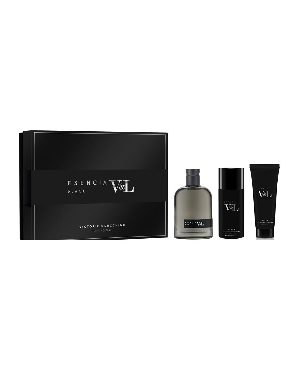 V&L ESENCIA BLACK HOMBRE ESTUCHE 3 PIEZAS 3 esencia V&L Blcak