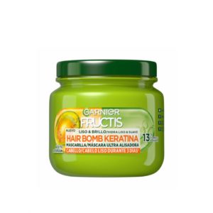 FRUCTIS MASCARILLA LISO & BRILLO  HAIR BOMB KERATINA 320 ML