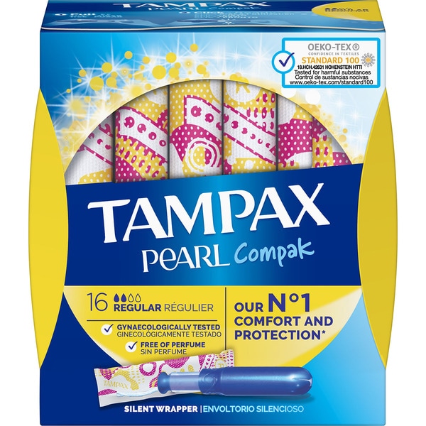 TAMPAX PEARL COMPAK PEARL REGULAR 16 UDS 1