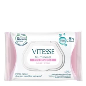 VITESSE TOALLITAS DESMAQUILLANTES PIEL SENSIBLE 25 UDS