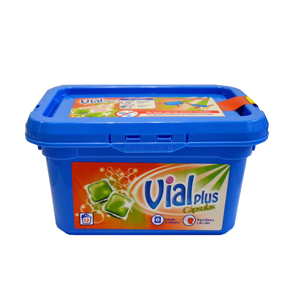 VIALPLUS DETERGENTE CAPSULAS COL.-BL.12U 1
