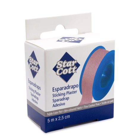 STAR COTT ESPARADRAPO TELA COLOR PIEL 5M X 2,5CM 1