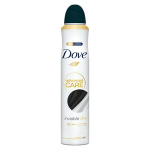 DOVE INVISIBLE DRY DEO SPRAY ADVANCED CARE 72H 200 ML