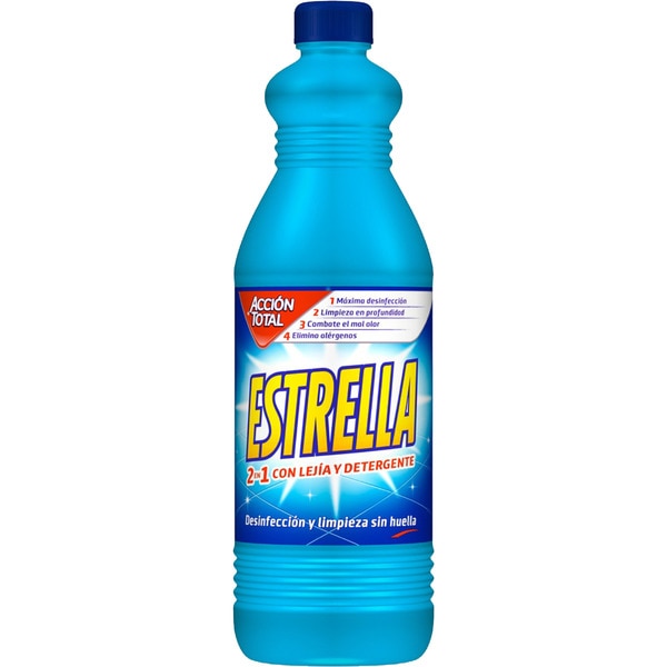 estrella azul lejia con detergente