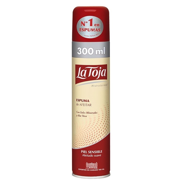 la toja espuma de afeitar piel sensible