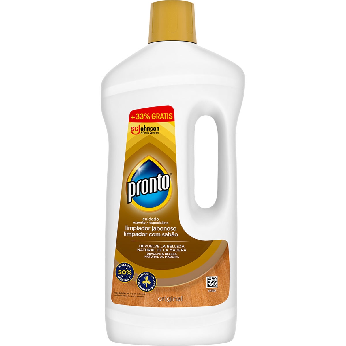 PRONTO LIMPIADOR JABONOSO MADERA 750+33% 1