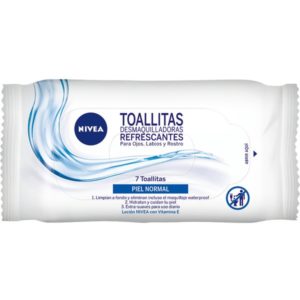 NIVEA TOALLITAS DESMAQUILLANTES REFRESCANTES VIAJE 7U.