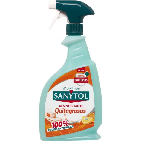 SANYTOL DESINFECTANTE QUITAGRASAS SIN LEJIA PISTOLA 750ML 1