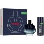 BENETTON MEN TRIBE INTENSE ESTUCHE EAU DE PARFUM VAP 90ML+DEO SPRAY 4