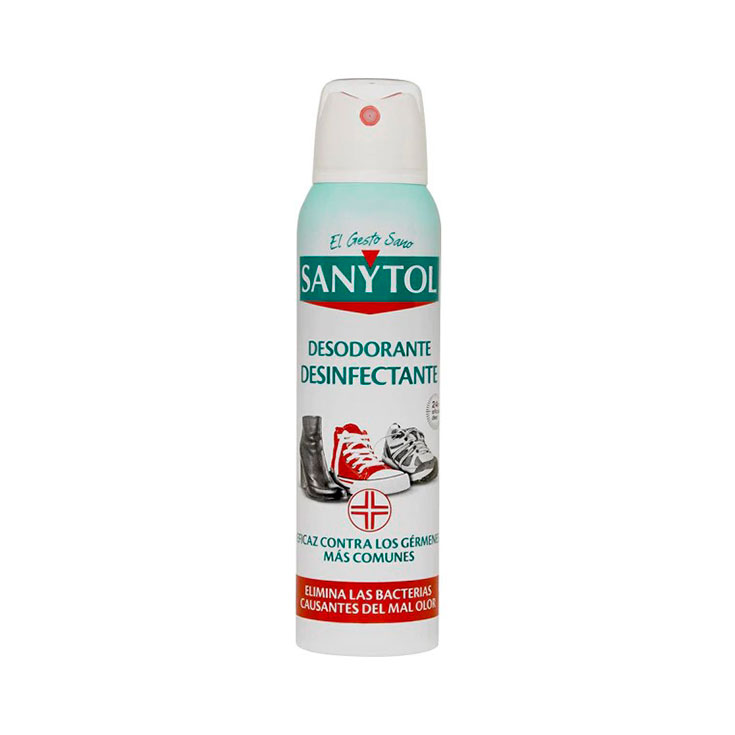 SANYTOL DESODORANTE DESINFECTANTE CALZADO SPRAY 150 ML 1