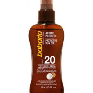 BABARIA ACEITE SOLAR COCO SPF20 PISTOLA 200ML