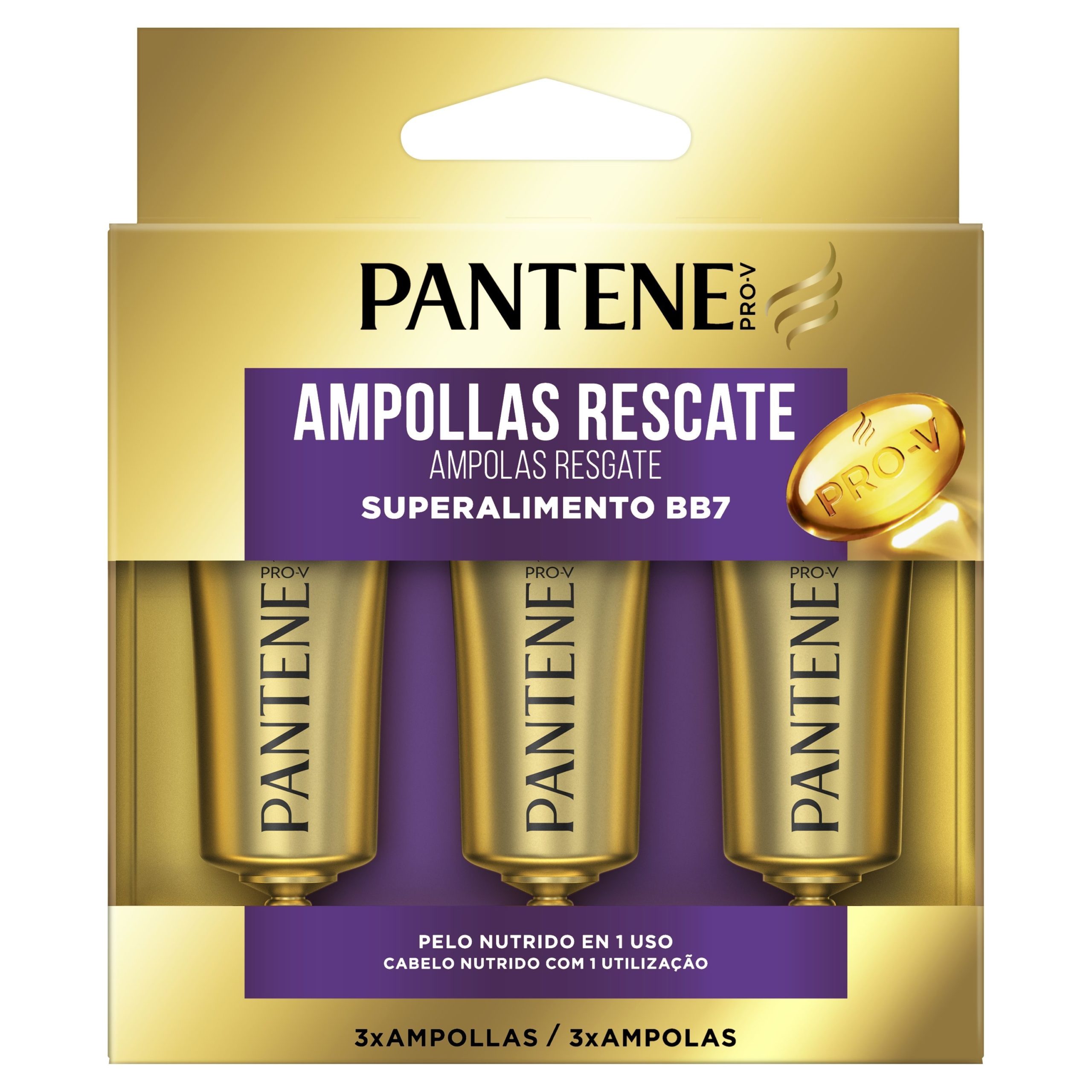 PANTENE AMPOLLAS RESCATE BB7 3 UDS