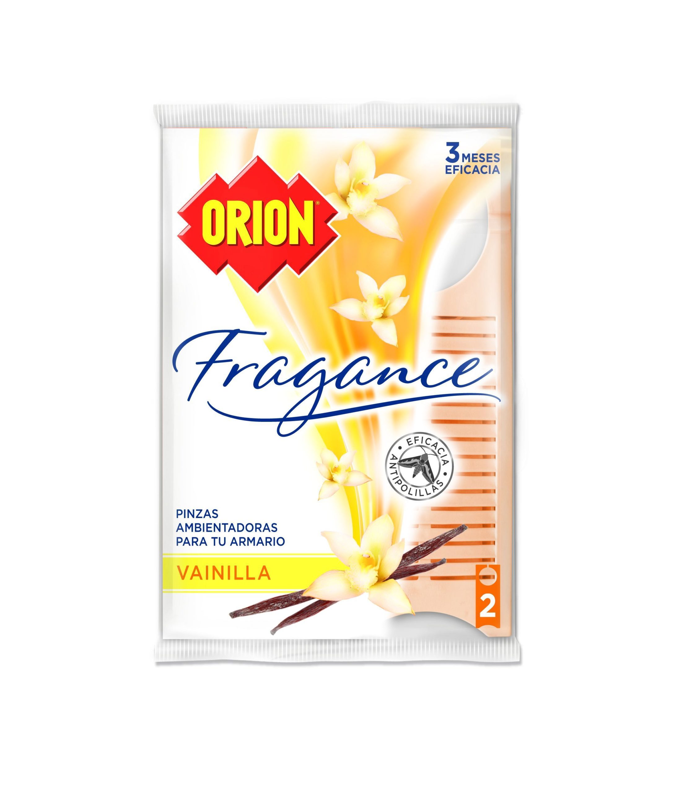ORION ANTIPOLILLAS PINZA VAINILLA 2 UDS 1