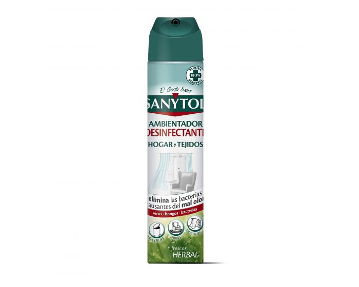 SANYTOL DESINFECTANTE HOGAR Y TEJIDOS SPRAY 300 ML 1