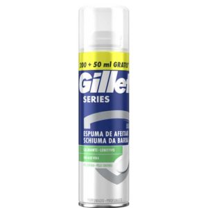 GILLETTE SERIES ESPUMA AFEITAR CALMANTE CON ALOE PIEL SENSIBLE 250ML