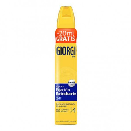 GIORGI ESPUMA FIJACIÓN 4 EXTRAFUERTE 250 ML 1