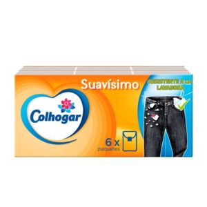 COLHOGAR COMPACTO PAÑUELOS SUAVISIMO BLANCOS 6 UDS