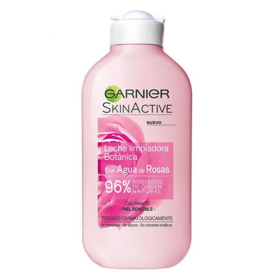 GARNIER SKINACTIVE LECHE LIMPIADORA CALMANTE ROSA 200ML