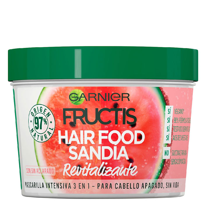 FRUCTIS HAIR FOOD MASCARILLA SANDIA REVITALIZANTE 390 ML