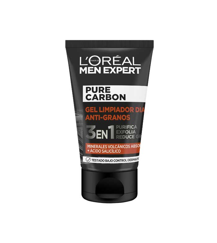 LOREAL MEN PURE CARBON GEL ANTI-GRANOS 100 ML