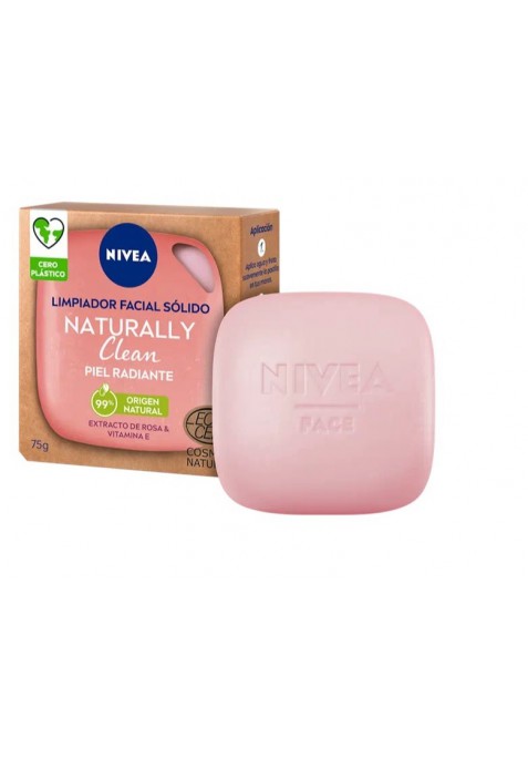 NIVEA NATURALLY PIEL RADIANTE JABON SOLIDO 75G
