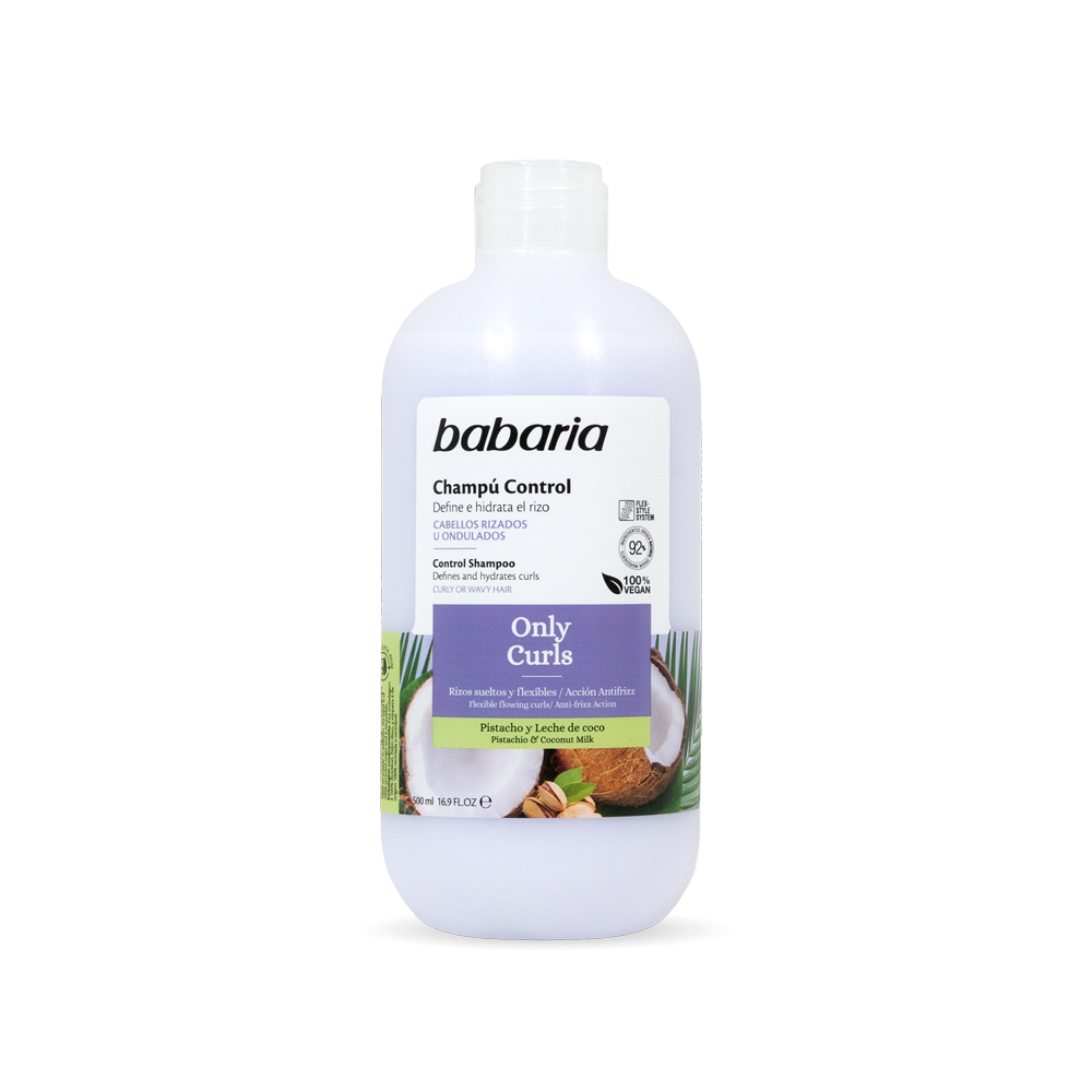 BABARIA CHAMPU VEGAN RIZOS 500 ML