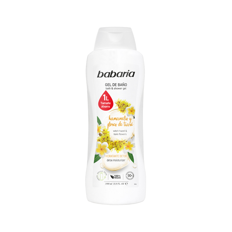 BABARIA GEL BAÑO HAMAMELIS Y FLORES 1L