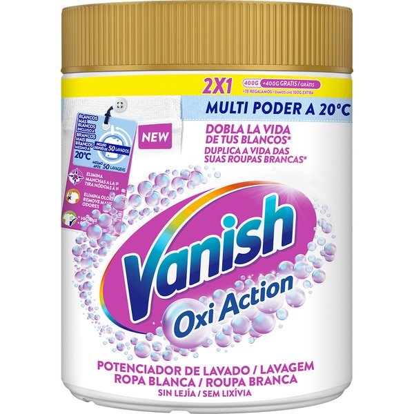 VANISH OXI ACTION ROPA BLANCA QUITAMANCHAS 900 GR. 1