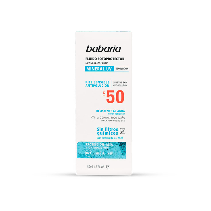 BABARIA SOLAR FACIAL FLUIDO FOTOPROTECTOR SPF50 50ML. 1