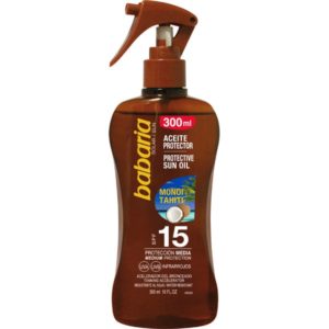 BABARIA SOLAR ACEITE PROTECTOR COCO SPF15 PISTOLA 300ML