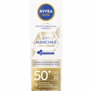 NIVEA SUN FACIAL FLUIDO ANTIMANCHAS SPF50+ 40ML.