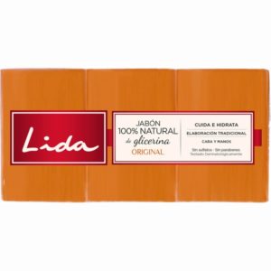 LIDA JABON PASTILLA GLICERINA 3 UDS