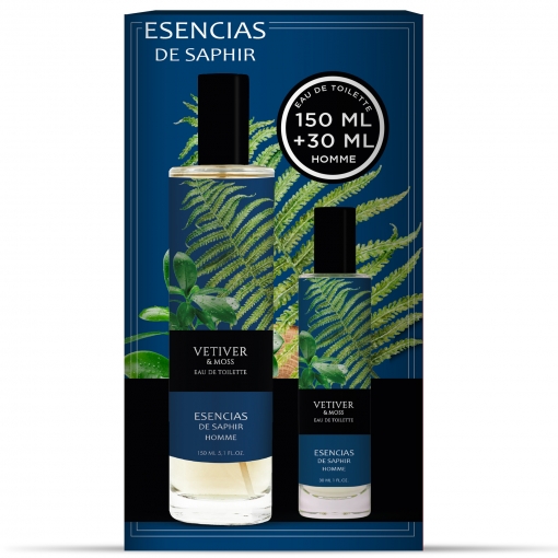 SAPHIR FLORES VETIVER & MOSS EDT150+30ML 1