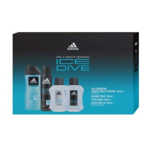 ADIDAS ICE DIVE ESTUCHE 4 PIEZAS EAU DE TOILETTE 100 ML