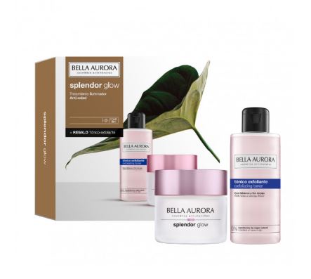 BELLA AURORA SPLENDOR GLOW PACK CREMA DIA+TONICO EXFOLIANTE 1