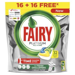FAIRY PLATINUM CAPS LAVADORA 16+16 UDS