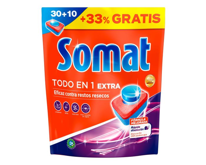 SOMAT TODO EN UNO PAST.LAVAVAJILLAS 40 U 1
