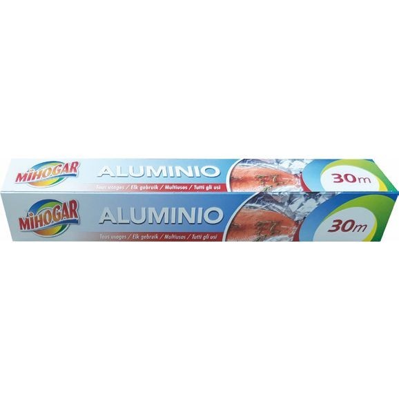 MIHOGAR PAPEL ALUMINIO 30 METROS 1